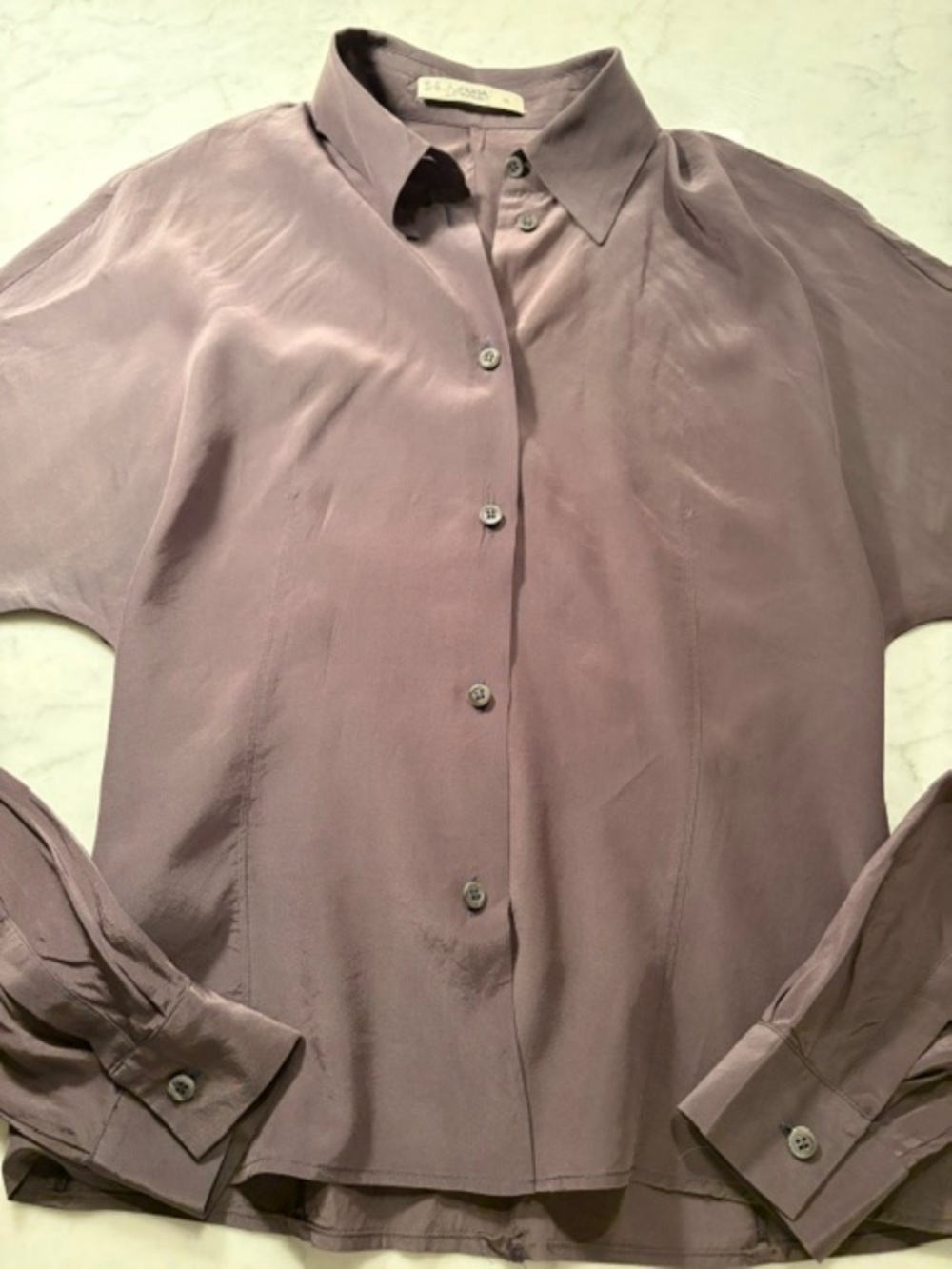 Prada Dark Brown Silk Blouse Shirt - Picture 2 of 8